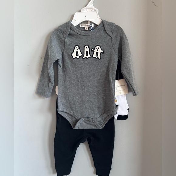 NWT Adventurewear 360 Baby Boys Knit Halloween Boo 4-Piece set - Picture 3 of 10